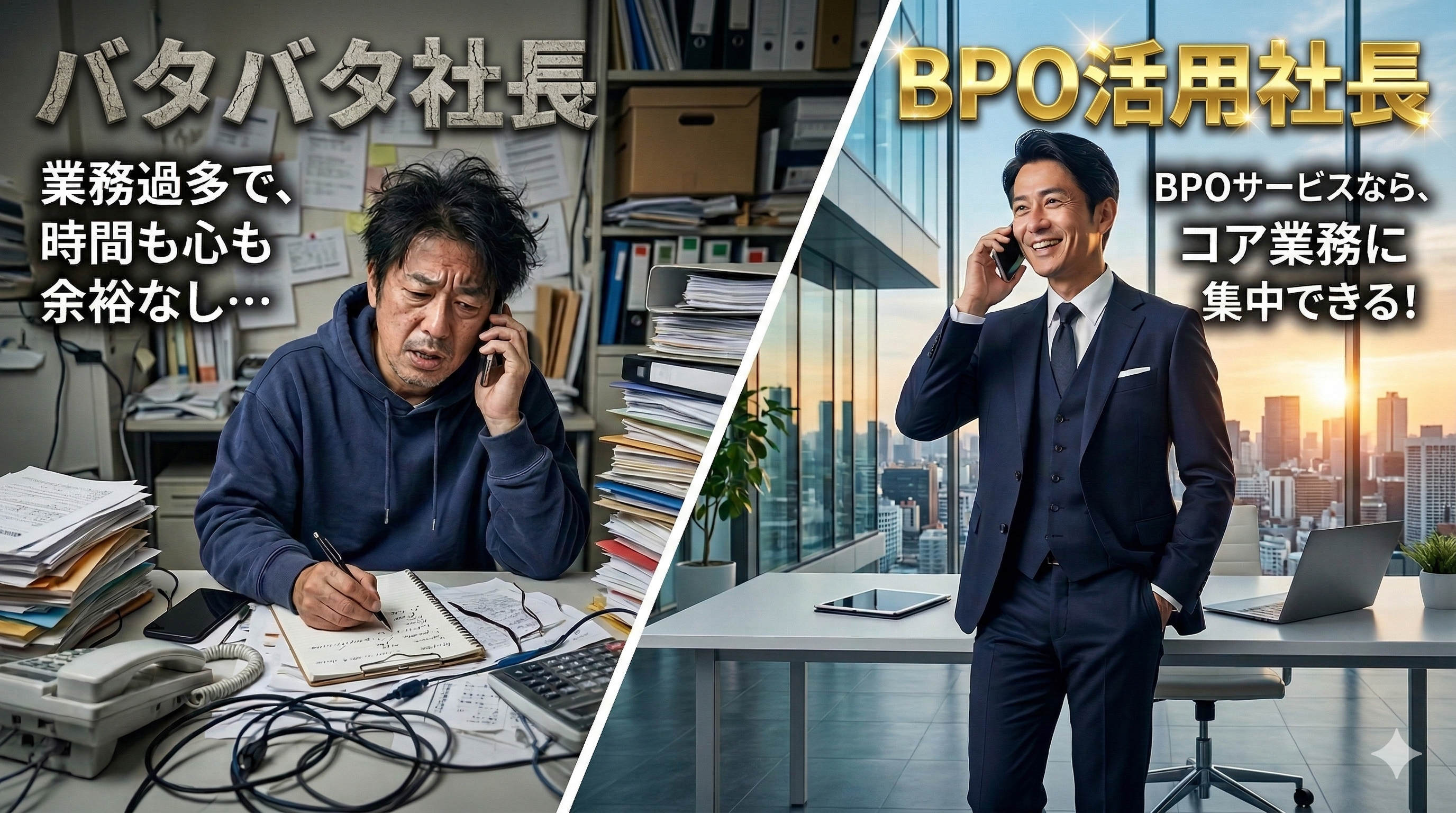 バタバタ社長からBPO活用社長へ